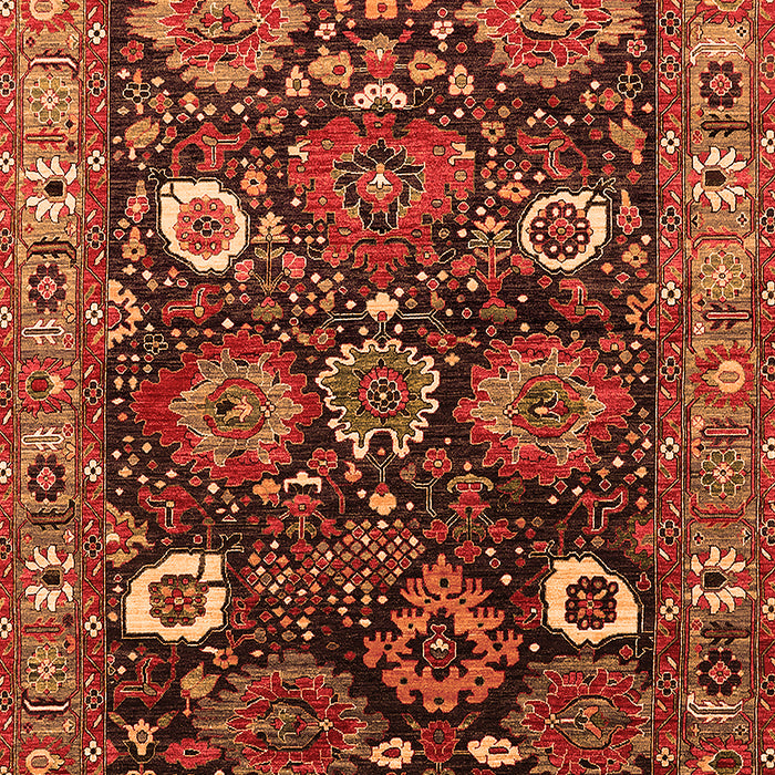 Machine Washable Oriental Orange Industrial Area Rugs, wshurb1951org