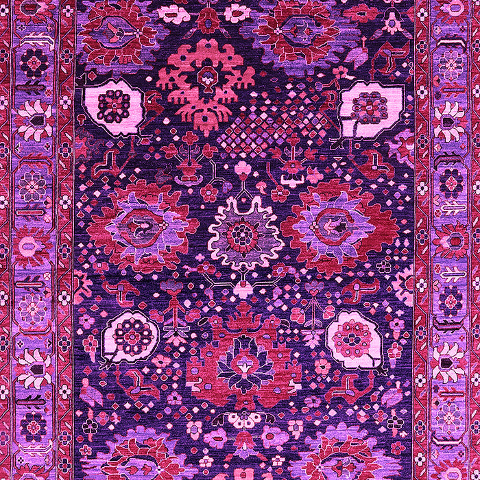 Machine Washable Oriental Pink Industrial Rug, wshurb1951pnk