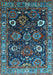 Oriental Light Blue Industrial Rug, urb1951lblu