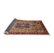 Sideview of Mid-Century Modern Light Copper Gold Oriental Rug, urb1952