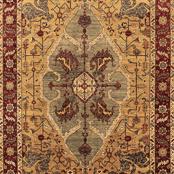 Machine Washable Oriental Brown Industrial Rug, wshurb1952brn