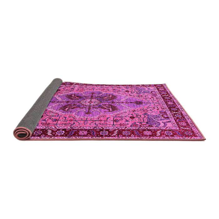 Sideview of Oriental Pink Industrial Rug, urb1952pnk