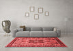 Industrial Red Washable Rugs