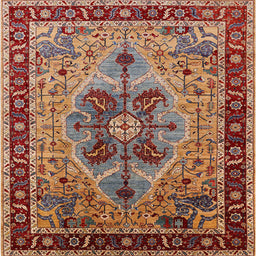 Square Machine Washable Industrial Modern Light Copper Gold Rug, wshurb1952