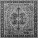 Square Oriental Gray Industrial Rug, urb1952gry