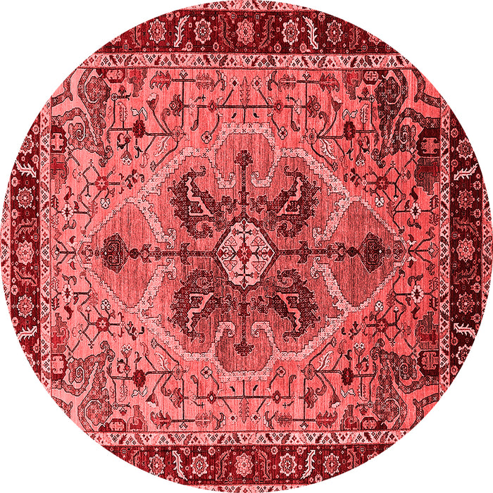 Machine Washable Oriental Red Industrial Rug, wshurb1952red