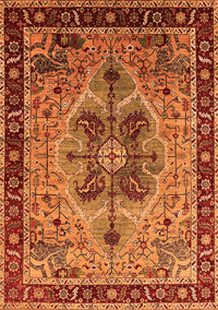 Oriental Orange Industrial Rug, urb1952org