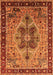 Oriental Orange Industrial Rug, urb1952org