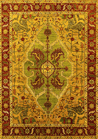 Oriental Yellow Industrial Rug, urb1952yw