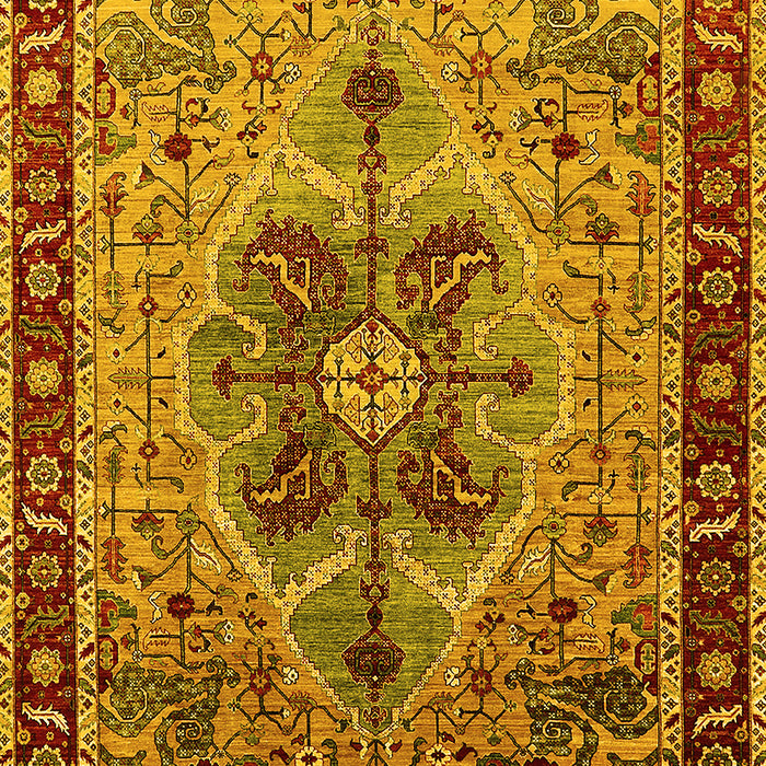 Oriental Yellow Industrial Rug, urb1952yw