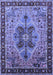 Machine Washable Oriental Blue Industrial Rug, wshurb1952blu