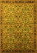 Oriental Yellow Industrial Rug, urb1953yw