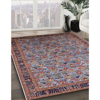 Mid-Century Modern Dark Gray Oriental Rug, urb1953