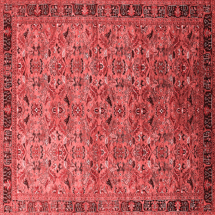 Machine Washable Oriental Red Industrial Rug, wshurb1953red