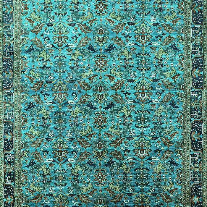 Oriental Turquoise Industrial Rug, urb1953turq