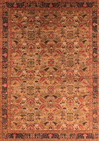 Oriental Orange Industrial Rug, urb1953org