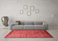 Machine Washable Oriental Red Industrial Rug, wshurb1953red