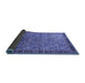 Sideview of Oriental Blue Industrial Rug, urb1953blu