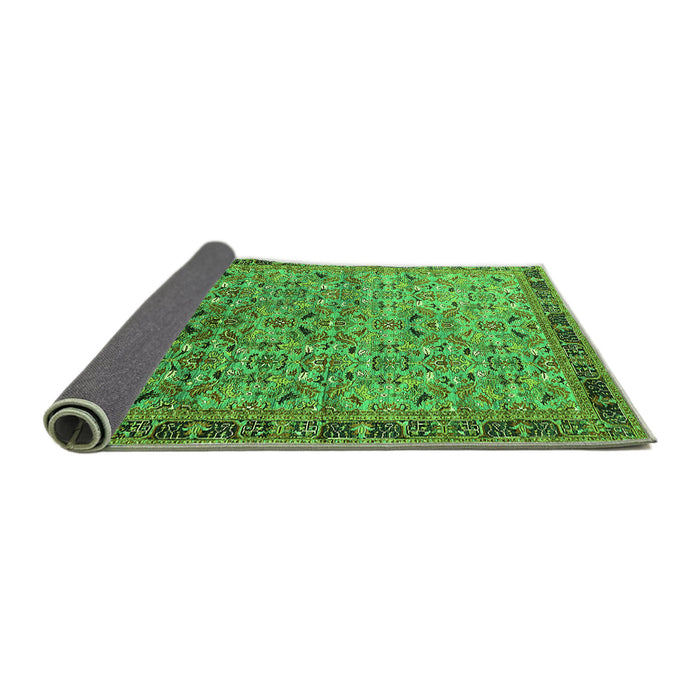 Sideview of Oriental Green Industrial Rug, urb1953grn