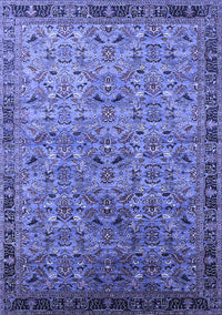 Oriental Blue Industrial Rug, urb1953blu