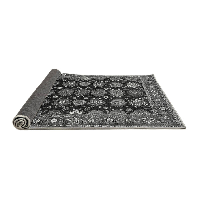 Sideview of Oriental Gray Industrial Rug, urb1954gry
