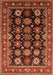 Oriental Orange Industrial Rug, urb1954org