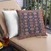 Front View of Mid-Century Modern Urban Square Rosy Pink Throw Pillow, 18 inch by 18 inch, pwurb1954