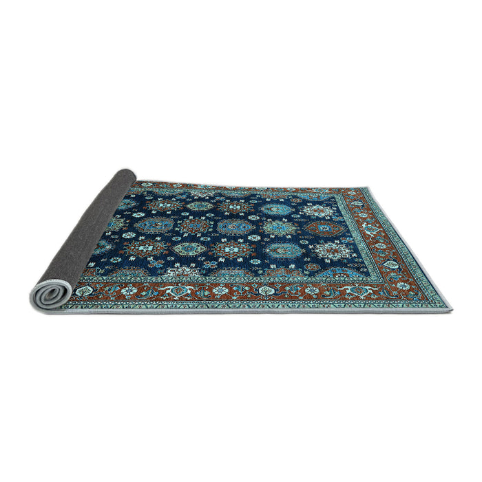 Sideview of Oriental Light Blue Industrial Rug, urb1954lblu