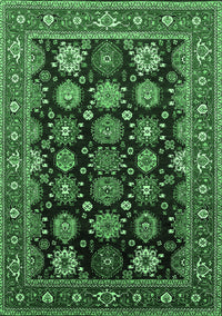 Oriental Emerald Green Industrial Rug, urb1954emgrn