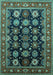 Oriental Turquoise Industrial Rug, urb1954turq