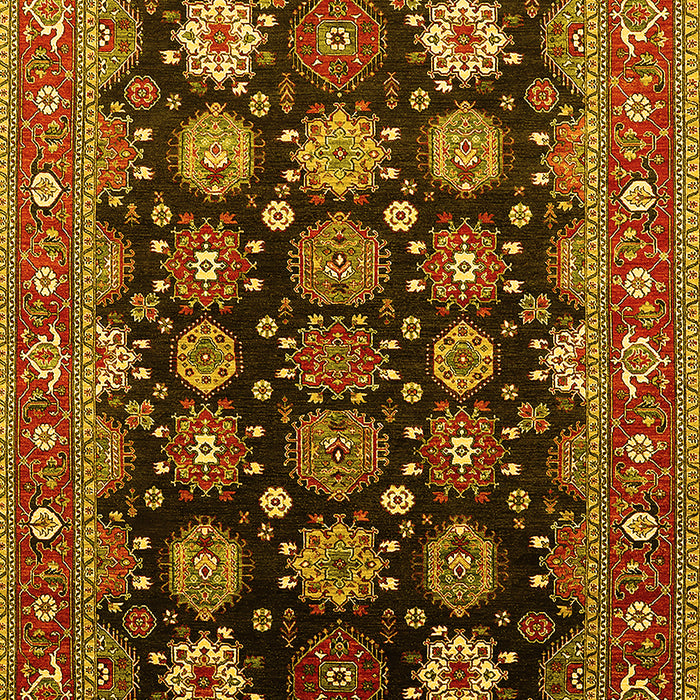 Oriental Yellow Industrial Rug, urb1954yw
