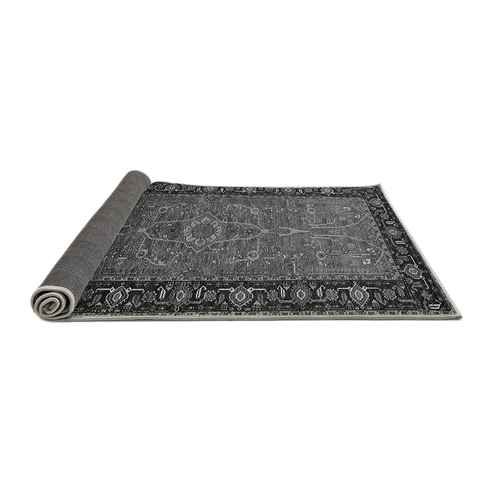 Sideview of Oriental Gray Industrial Rug, urb1955gry