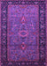 Machine Washable Oriental Purple Industrial Area Rugs, wshurb1955pur