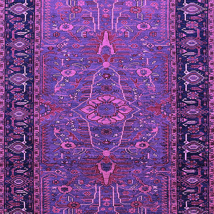 Machine Washable Oriental Purple Industrial Area Rugs, wshurb1955pur