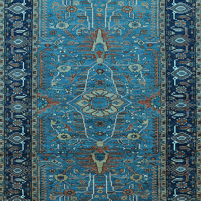 Oriental Light Blue Industrial Rug, urb1955lblu