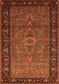 Oriental Orange Industrial Rug, urb1955org