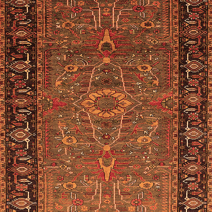 Oriental Orange Industrial Rug, urb1955org
