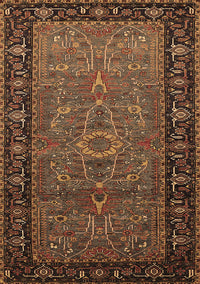 Oriental Brown Industrial Rug, urb1955brn