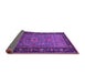 Sideview of Oriental Purple Industrial Rug, urb1955pur