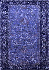 Oriental Blue Industrial Rug, urb1955blu