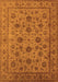 Machine Washable Oriental Orange Industrial Area Rugs, wshurb1956org