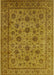 Mid-Century Modern Orange Gold Gold Oriental Rug, urb1956