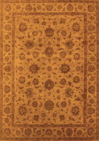 Oriental Orange Industrial Rug, urb1956org