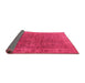 Sideview of Oriental Pink Industrial Rug, urb1957pnk