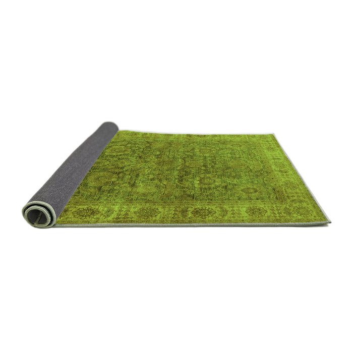 Sideview of Oriental Green Industrial Rug, urb1957grn
