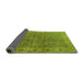 Sideview of Oriental Green Industrial Rug, urb1957grn