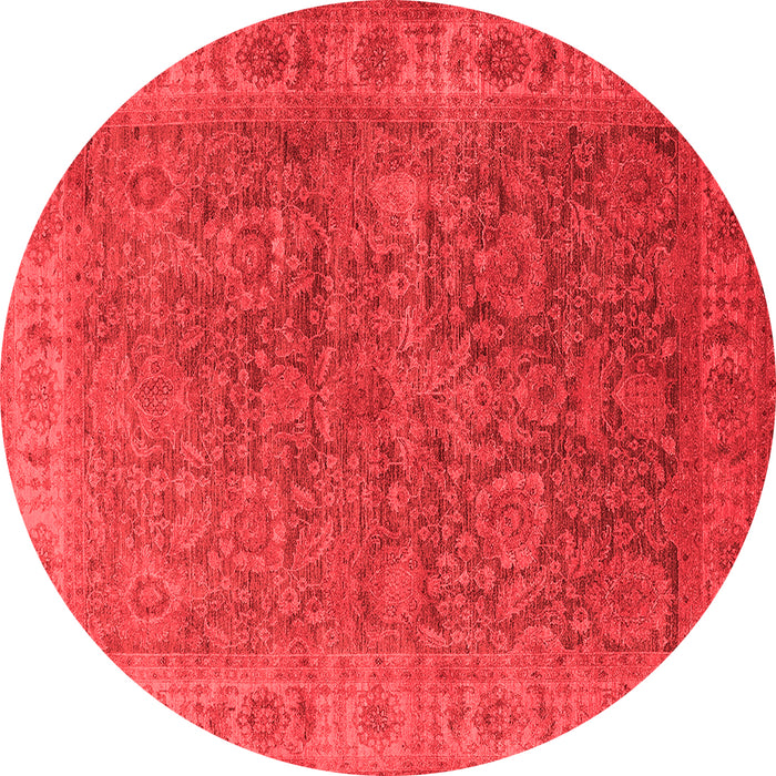Machine Washable Oriental Red Industrial Rug, wshurb1957red