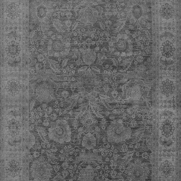 Machine Washable Oriental Gray Industrial Rug, wshurb1957gry