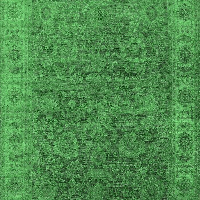 Oriental Emerald Green Industrial Rug, urb1957emgrn