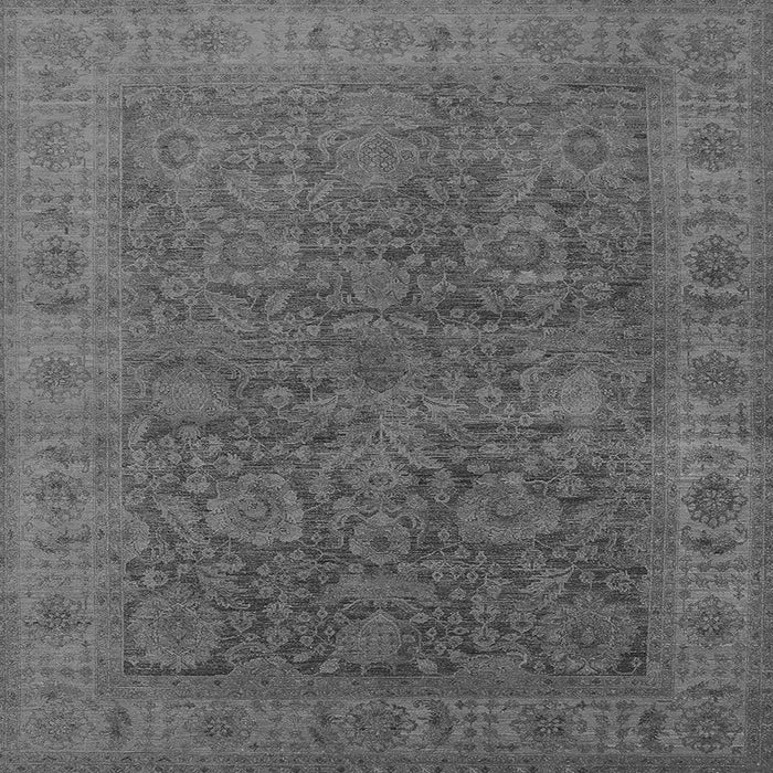 Square Oriental Gray Industrial Rug, urb1957gry
